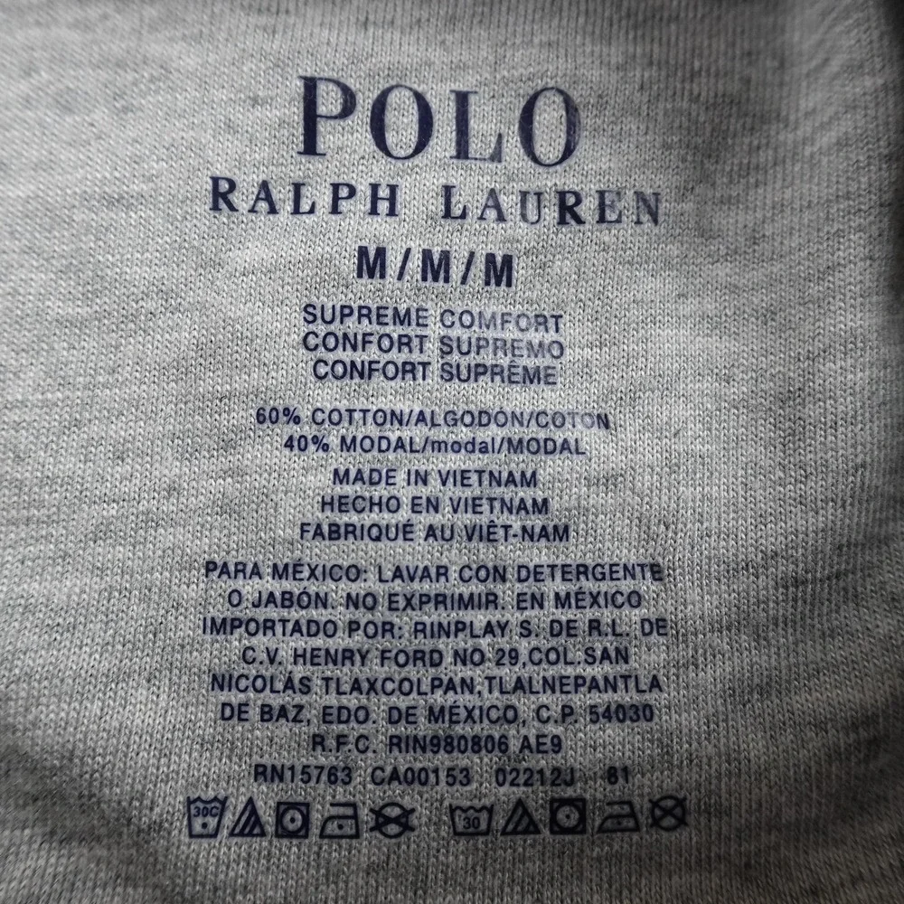 NEW Polo‎ Ralph Lauren Hoodie Mens M Blue Long Sleeve Pullover Sweatshirt Pony